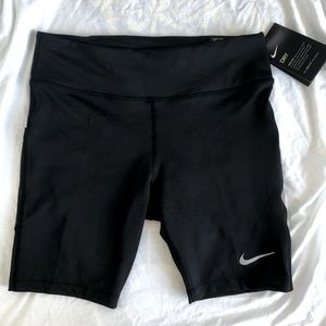 Nike tight fit mid rise biker shorts for running
